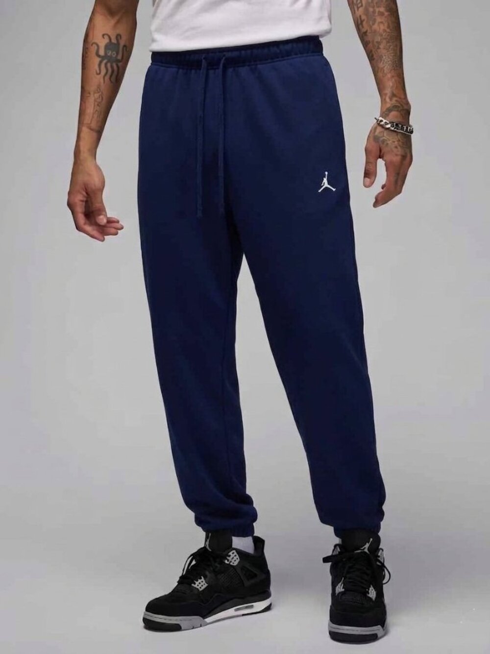Jordan Sport Crossover Men's Dri-FIT Fleece Pants Jogger Navy Blue XL